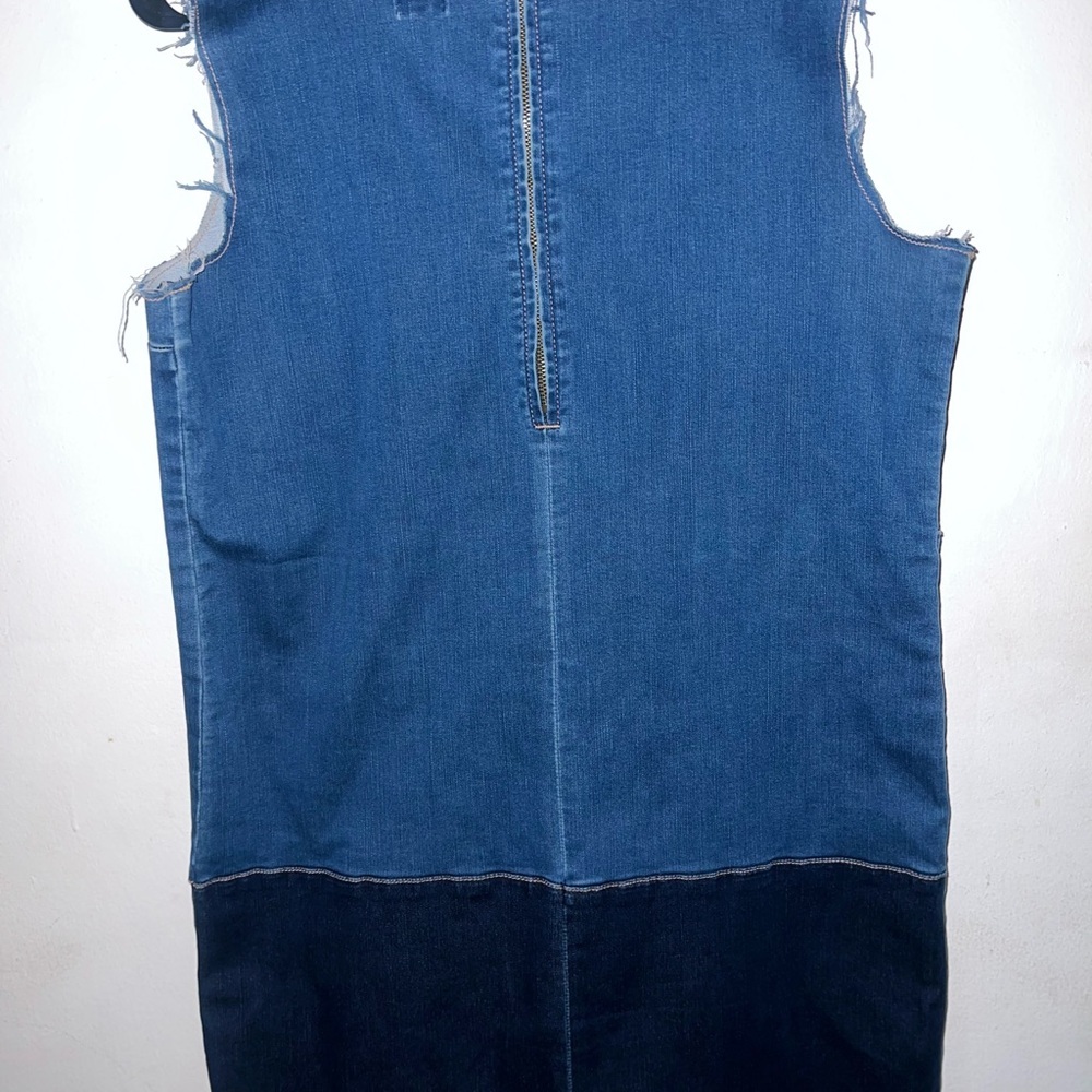 Denim Patchwork Dress - image 2
